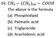 NEET Biology Biomolecules MCQs Set A-19