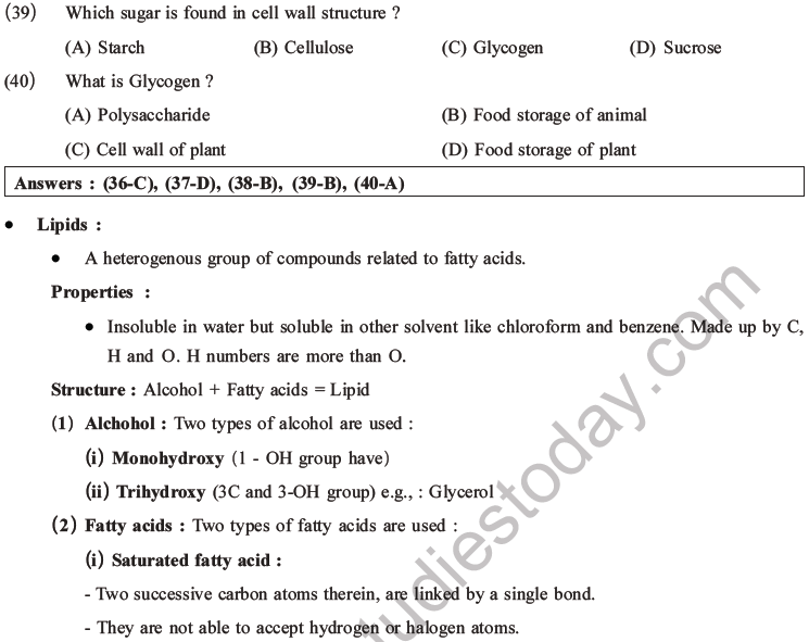 NEET Biology Biomolecules MCQs Set C-18