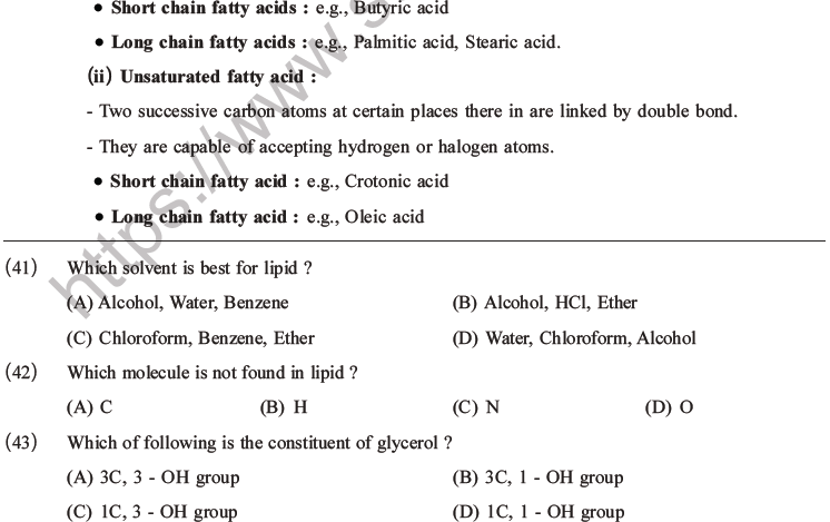 NEET Biology Biomolecules MCQs Set C-19