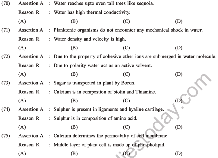 NEET Biology Biomolecules MCQs Set C-28