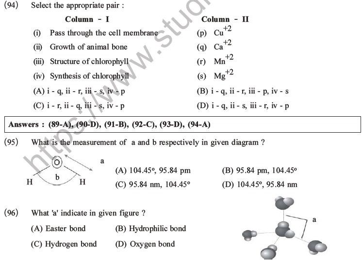 NEET Biology Biomolecules MCQs Set C-33