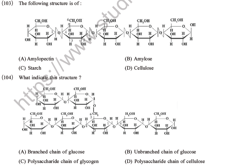 NEET Biology Biomolecules MCQs Set C-37