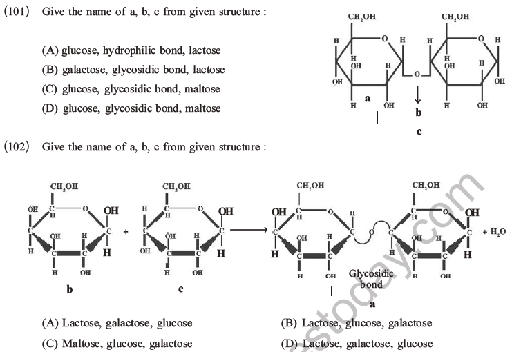 NEET Biology Biomolecules MCQs Set C-38