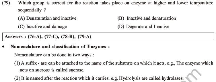 NEET Biology Biomolecules MCQs Set D-18