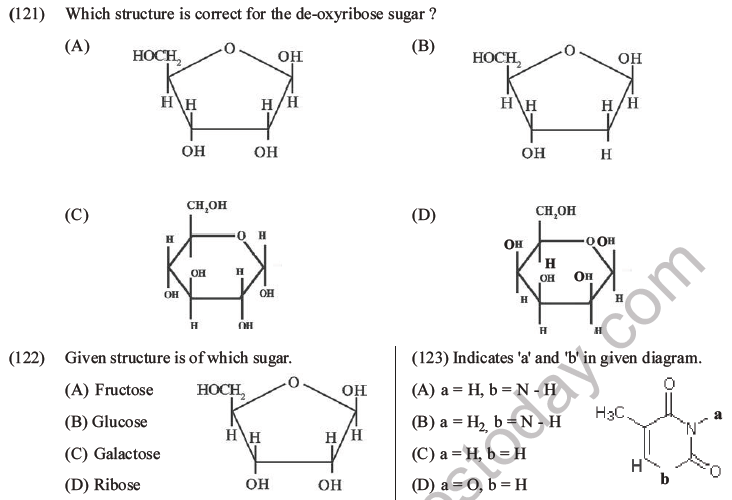 NEET Biology Biomolecules MCQs Set D-32