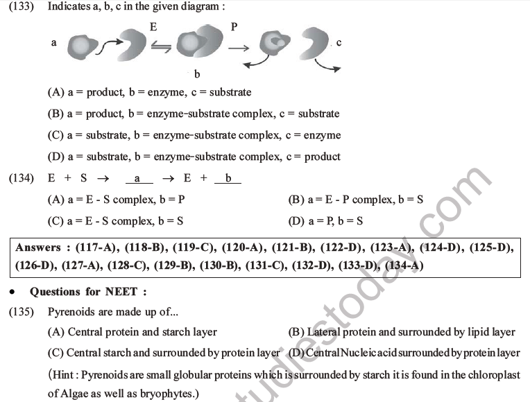 NEET Biology Biomolecules MCQs Set D-37