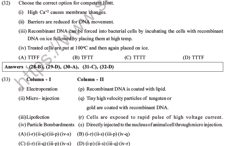 NEET Biology Biotechnology and Its Applications MCQs Set A-10