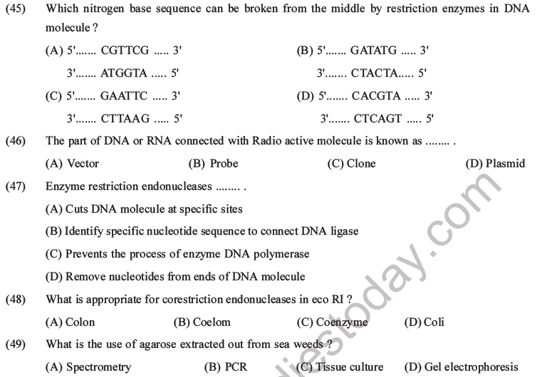 NEET Biology Biotechnology and Its Applications MCQs Set A-16