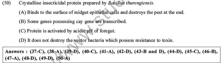 NEET Biology Biotechnology and Its Applications MCQs Set A-17