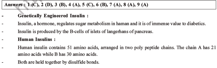 NEET Biology Biotechnology and Its Applications MCQs Set B-2