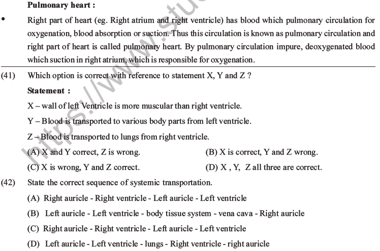 NEET Biology Body Fluids and Circulation MCQs Set B-23