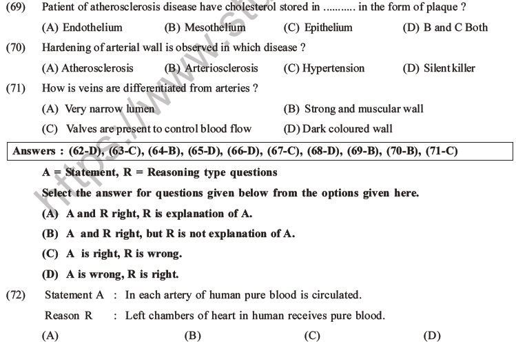 NEET Biology Body Fluids and Circulation MCQs Set B-33