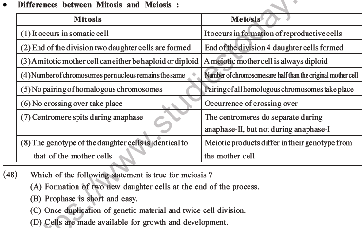NEET Biology Cell Cycle MCQs Set A-12