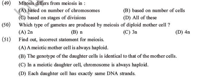 NEET Biology Cell Cycle MCQs Set A-13