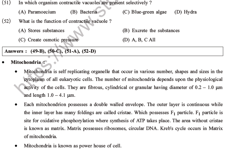 NEET Biology Cell Structure and Function MCQs Set B-12