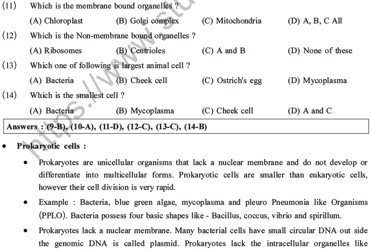 NEET Biology Cell Structure and Function MCQs Set B-2