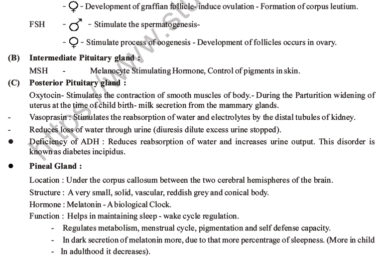 NEET Biology Chemical Coordination and Control MCQs Set B-1