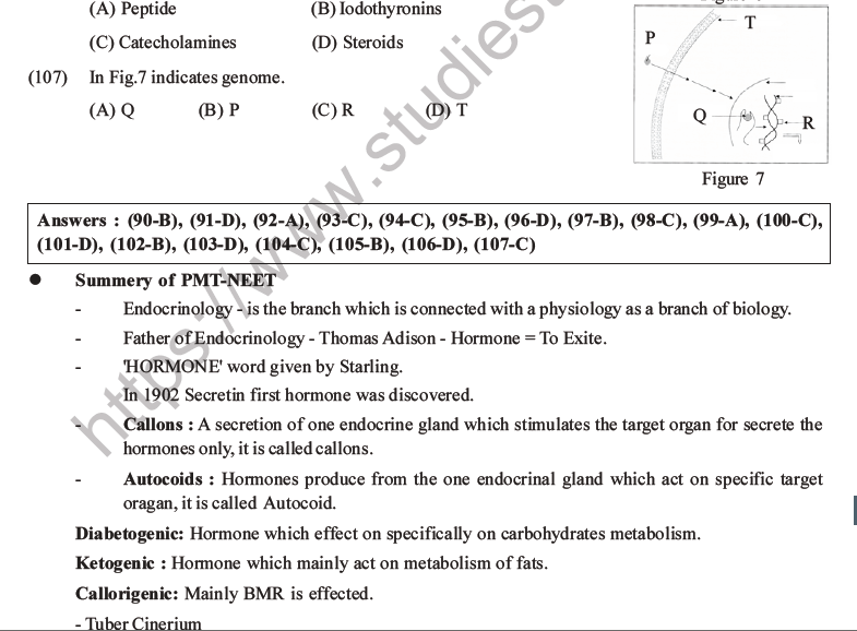 NEET Biology Chemical Coordination and Control MCQs Set B-28