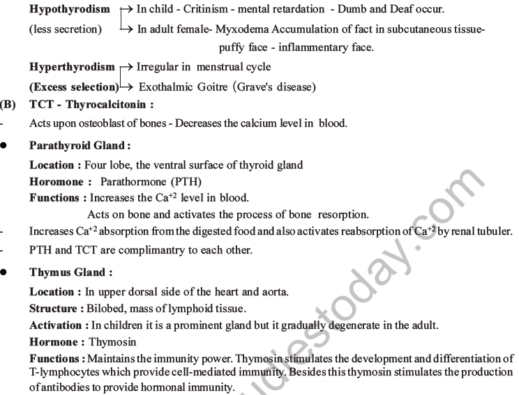 NEET Biology Chemical Coordination and Control MCQs Set B-4