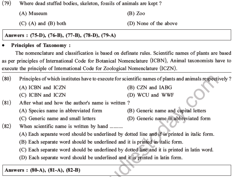 NEET Biology Classification of Living Organisms MCQs Set B-13