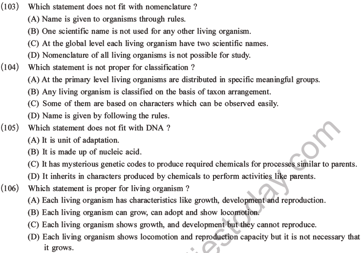 NEET Biology Classification of Living Organisms MCQs Set B-17
