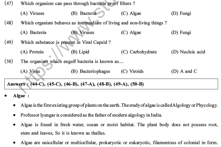 NEET Biology Classification of Plant Kingdom MCQs Set A-10