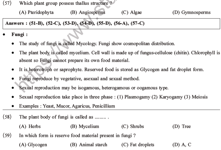 NEET Biology Classification of Plant Kingdom MCQs Set A-12