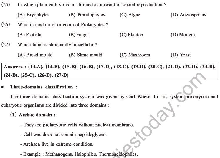 NEET Biology Classification of Plant Kingdom MCQs Set A-5
