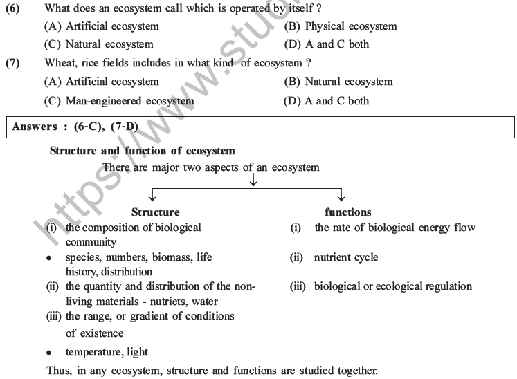 NEET Biology Ecosystem MCQs Set B-2