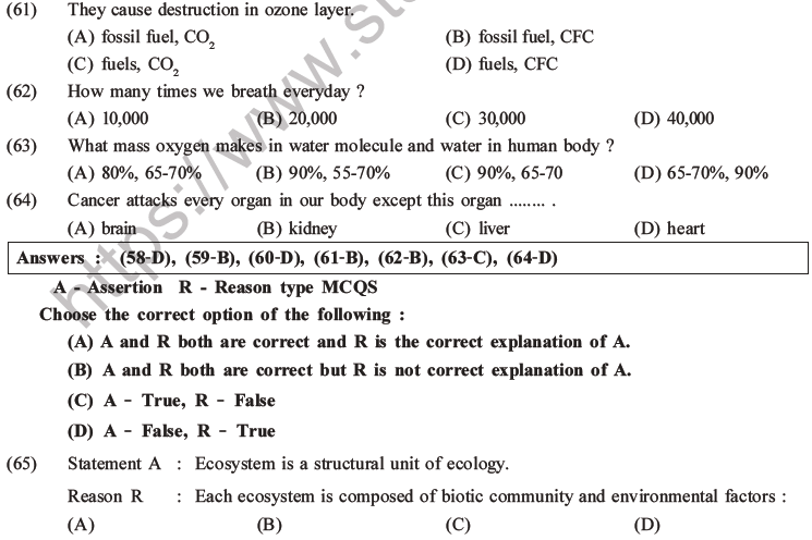 NEET Biology Ecosystem MCQs Set B-23