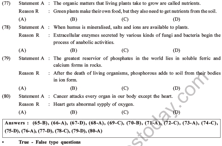 NEET Biology Ecosystem MCQs Set B-26