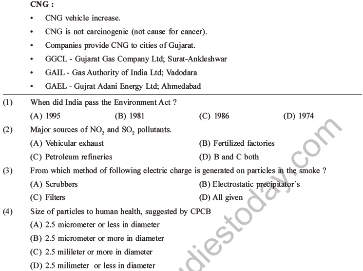 NEET Biology Environmental Issues MCQs Set B-1