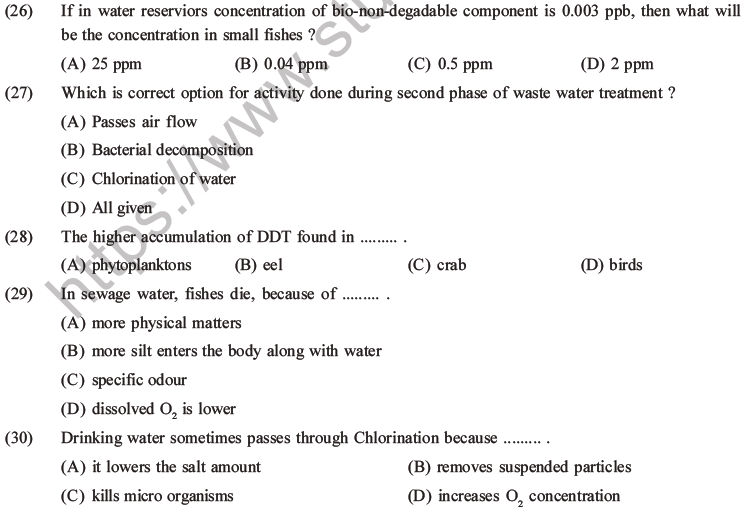 NEET Biology Environmental Issues MCQs Set B-8