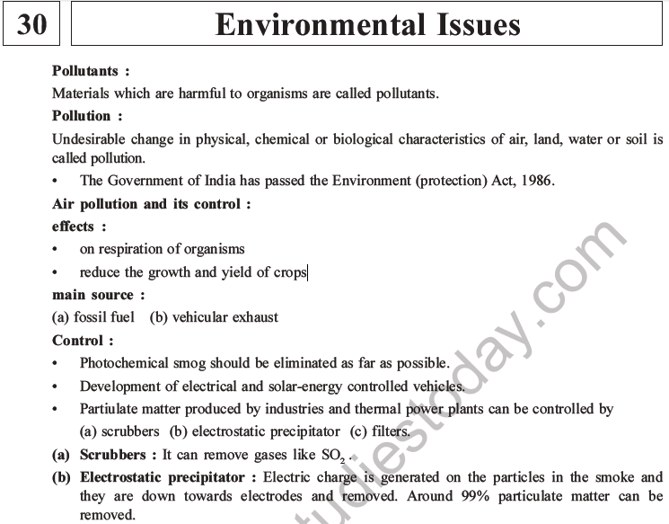 NEET Biology Environmental Issues MCQs Set B