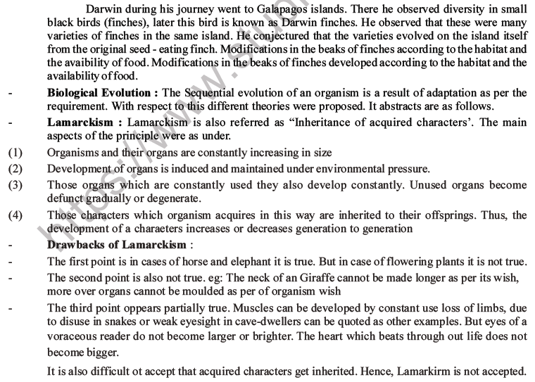 NEET Biology Evolution MCQs Set B-10