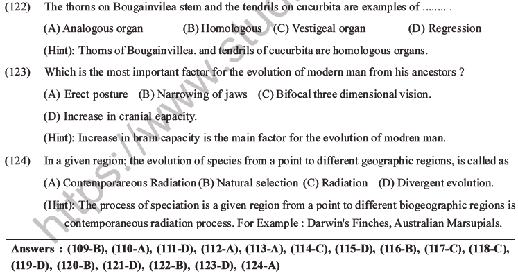 NEET Biology Evolution MCQs Set B-35