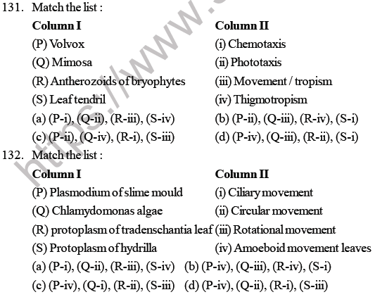 NEET Biology Growth and Development MCQs Set A-131