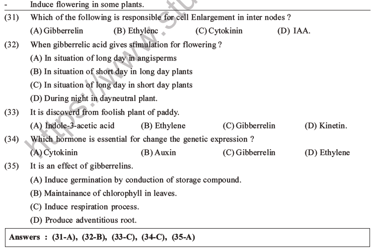 NEET Biology Growth and Development MCQs Set B-11