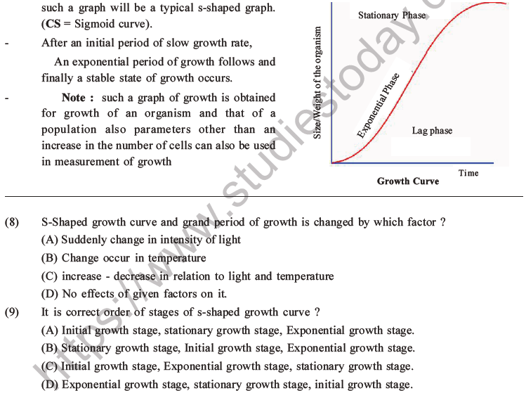 NEET Biology Growth and Development MCQs Set B-2