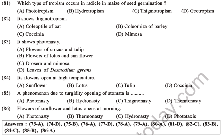 NEET Biology Growth and Development MCQs Set B-30