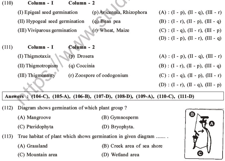 NEET Biology Growth and Development MCQs Set B-38