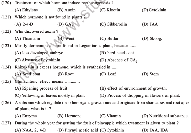 NEET Biology Growth and Development MCQs Set B-40