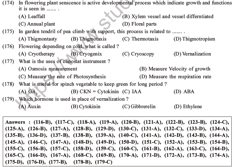 NEET Biology Growth and Development MCQs Set B-48