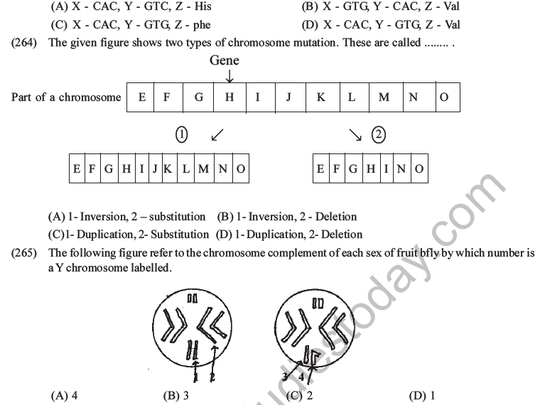 NEET Biology Heredity and Variation MCQs Set B-112