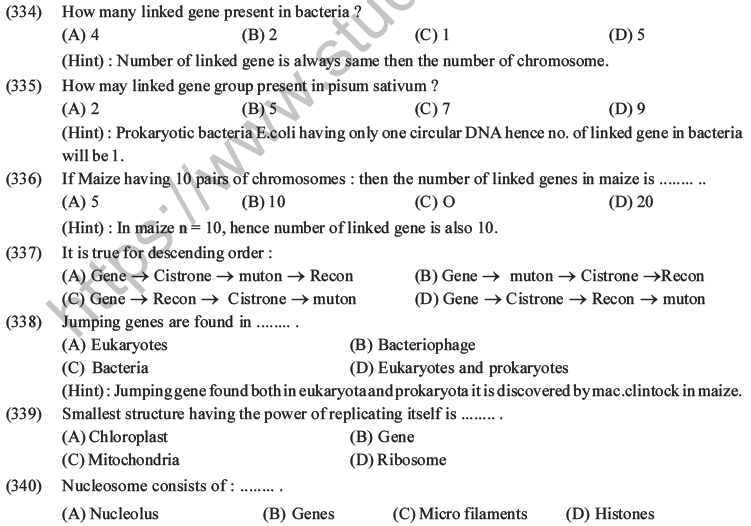 NEET Biology Heredity and Variation MCQs Set B-131