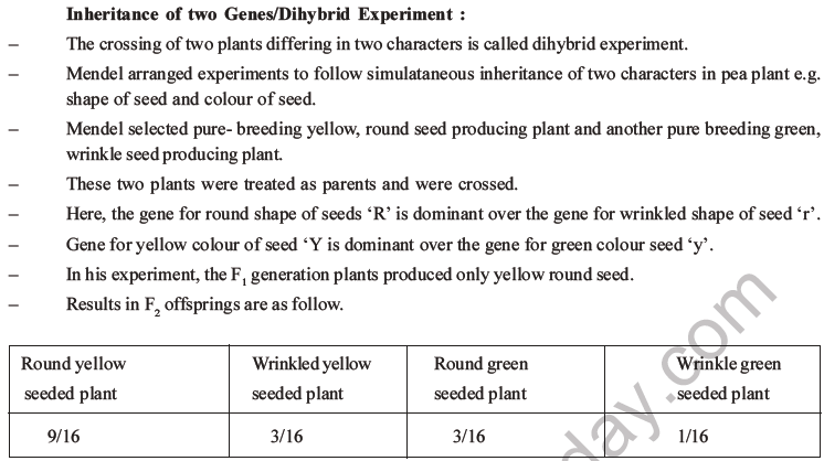 NEET Biology Heredity and Variation MCQs Set B-16