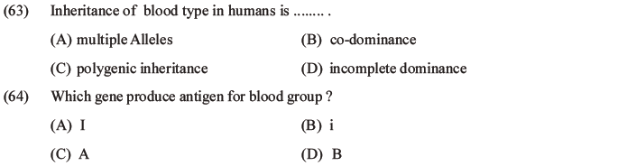 NEET Biology Heredity and Variation MCQs Set B-35