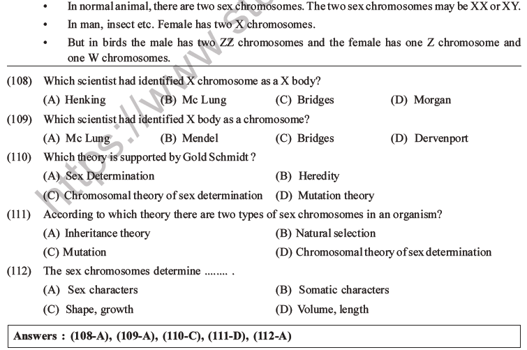 NEET Biology Heredity and Variation MCQs Set B-52