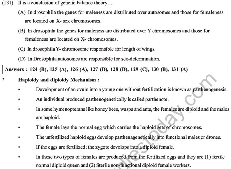 NEET Biology Heredity and Variation MCQs Set B-63