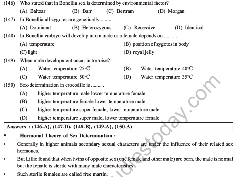 NEET Biology Heredity and Variation MCQs Set B-69